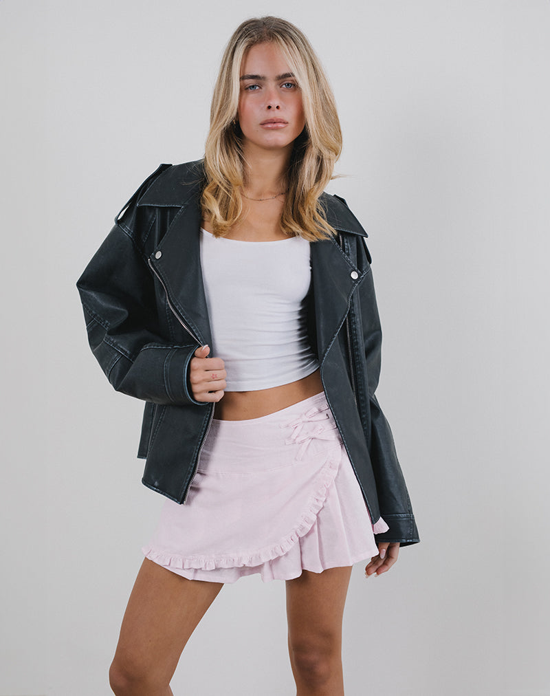 Immagine di Monana Wrap Mini Gonna in rosa chiaro