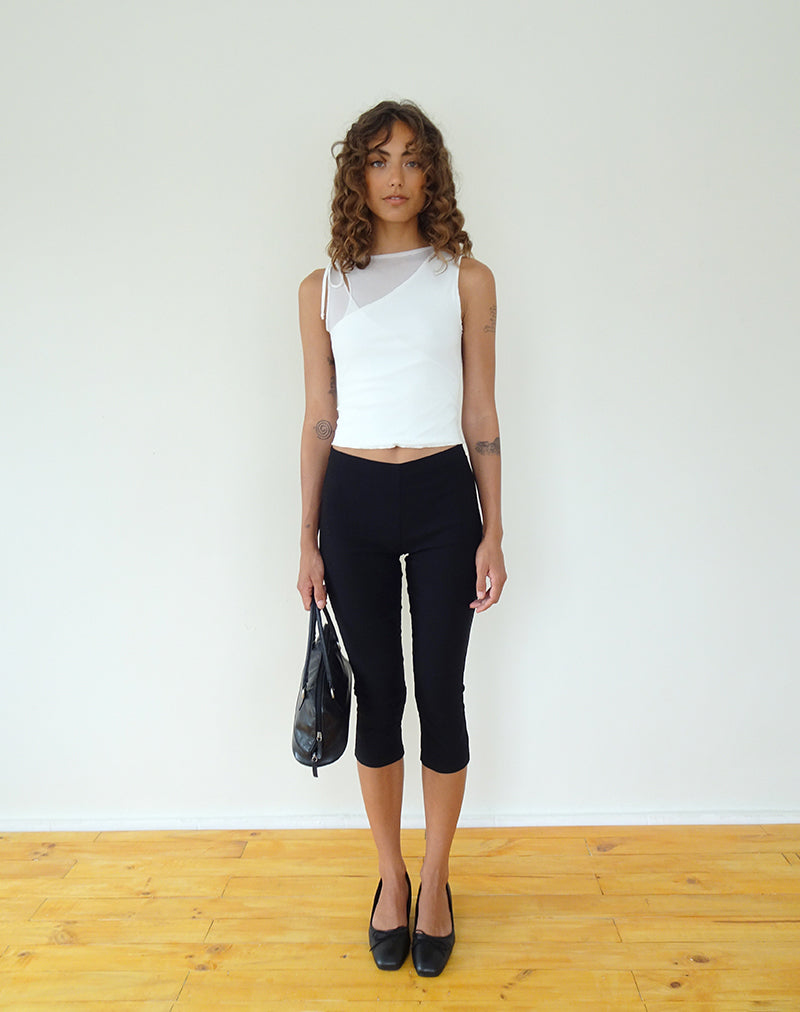 Immagine di Moni Gilet Top in Mesh Avorio