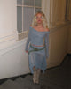 Immagine di Nauri Mesh Bardot Top in blu e grigio