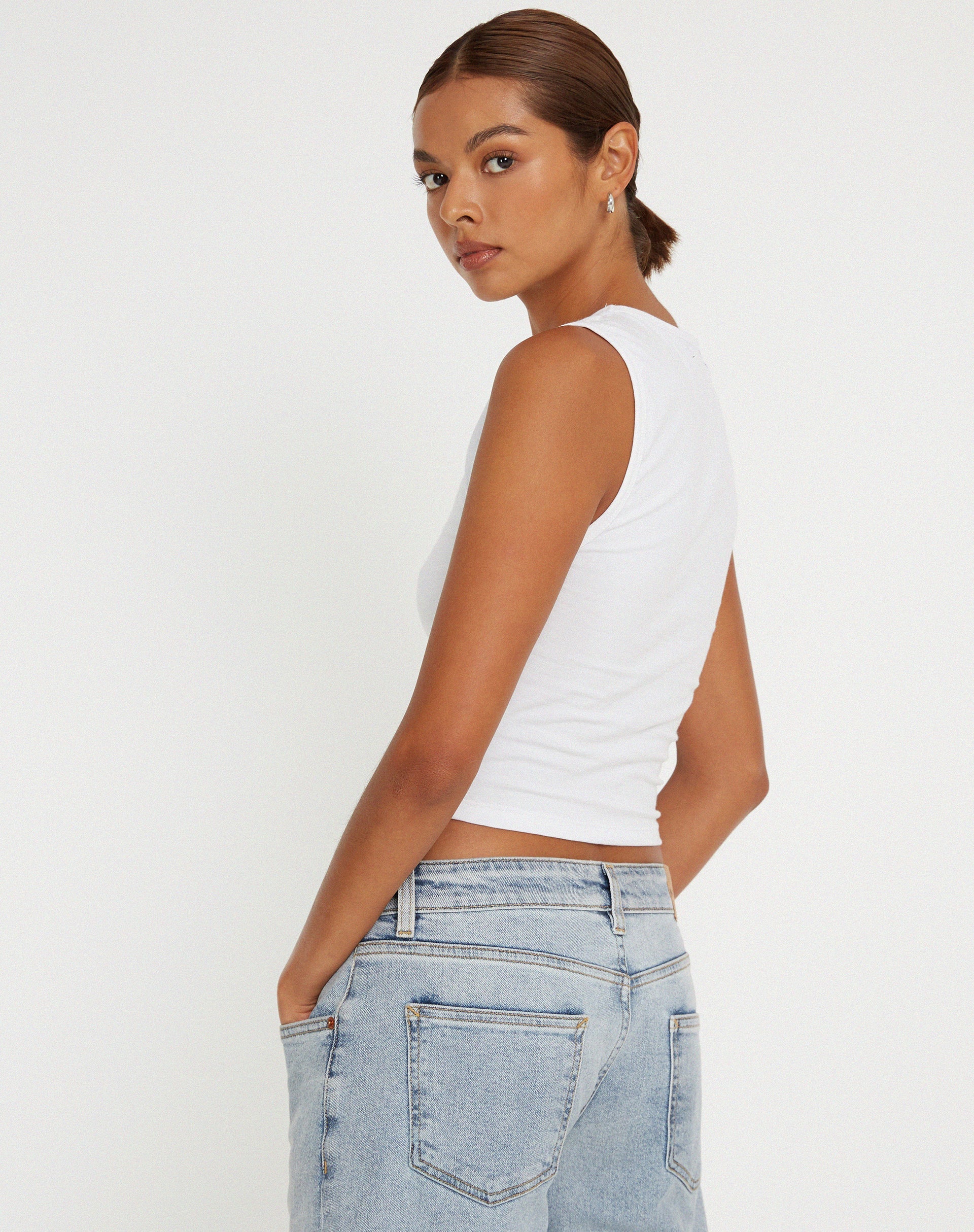 immagine di Monlo Vest Top in bianco