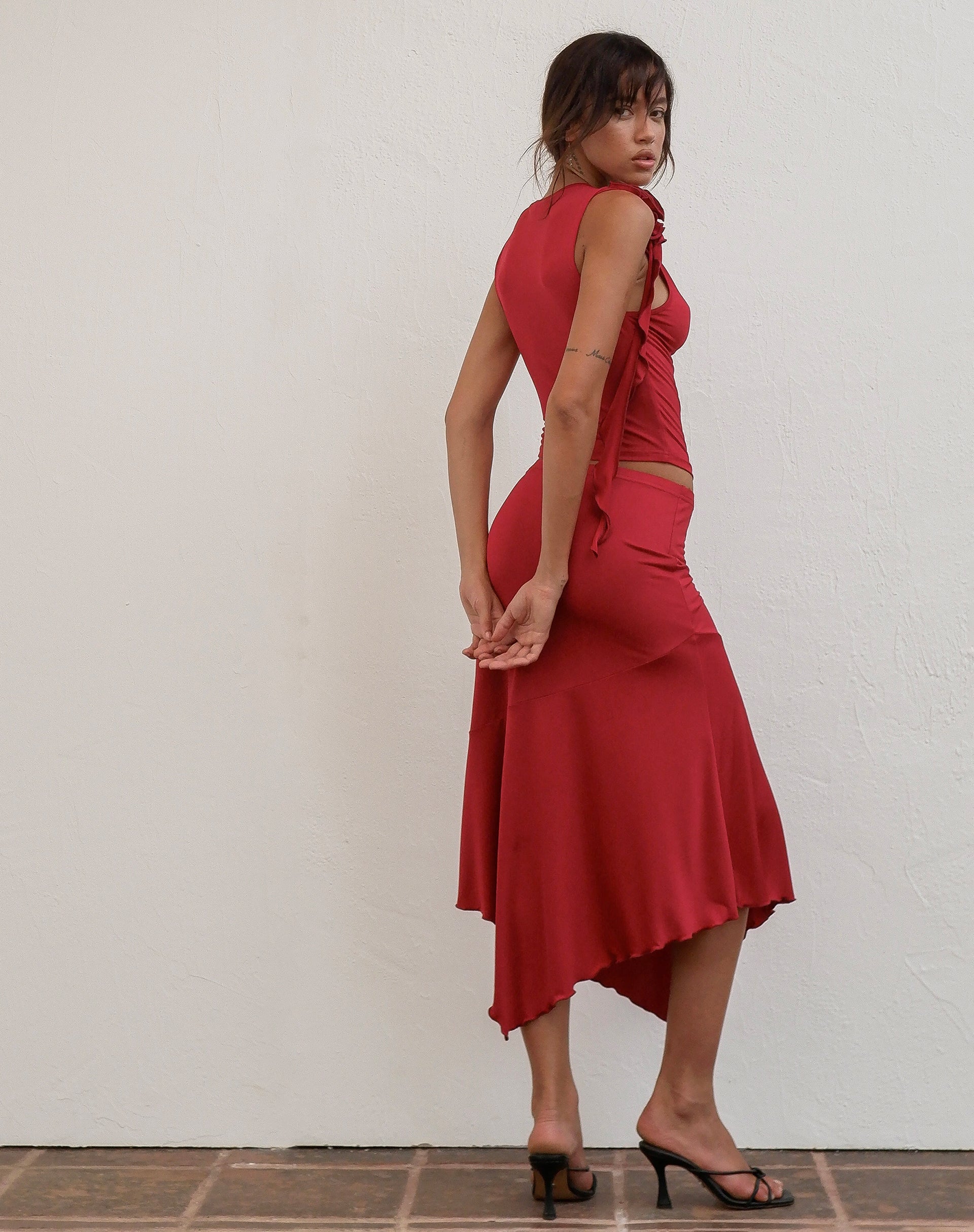 Immagine di Morena Rosette Top in rosso
