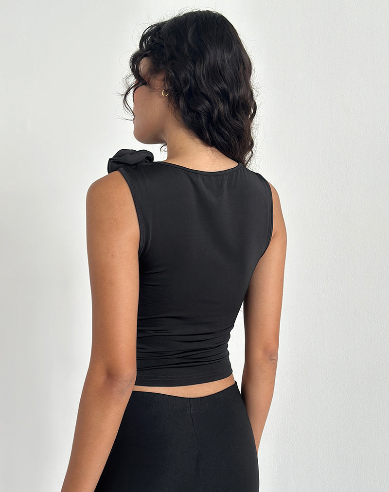 Immagine di Morena Rosette Top in nero