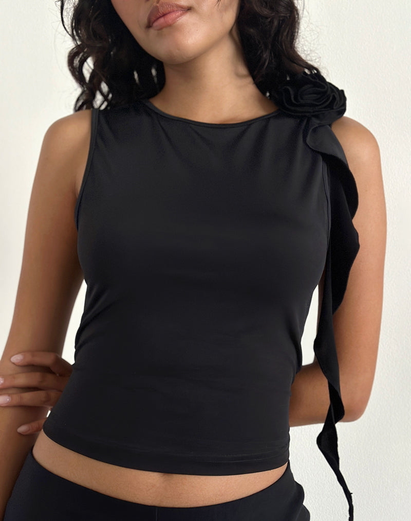 Immagine di Morena Rosette Top in nero
