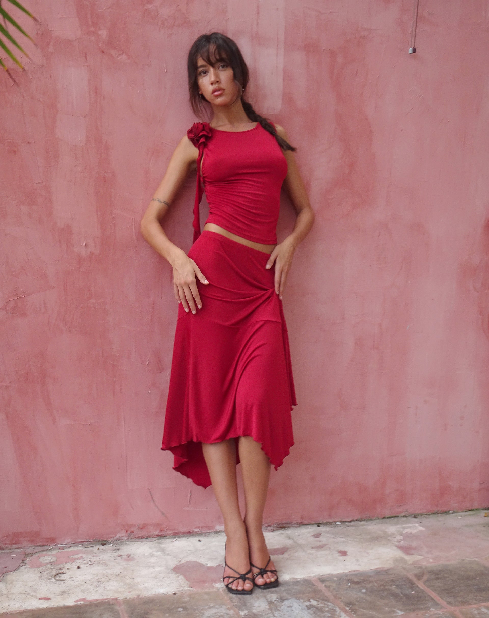 Immagine di Morena Rosette Top in rosso