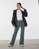 Immagine di MOTEL X OLIVIA NEILL Jeans Bootleg in verde corda