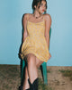 Immagine di Ramone Mini Dress in Flower Garden Giallo