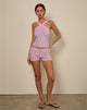 Immagine di Eunia Micro Shorts in rosa gessato