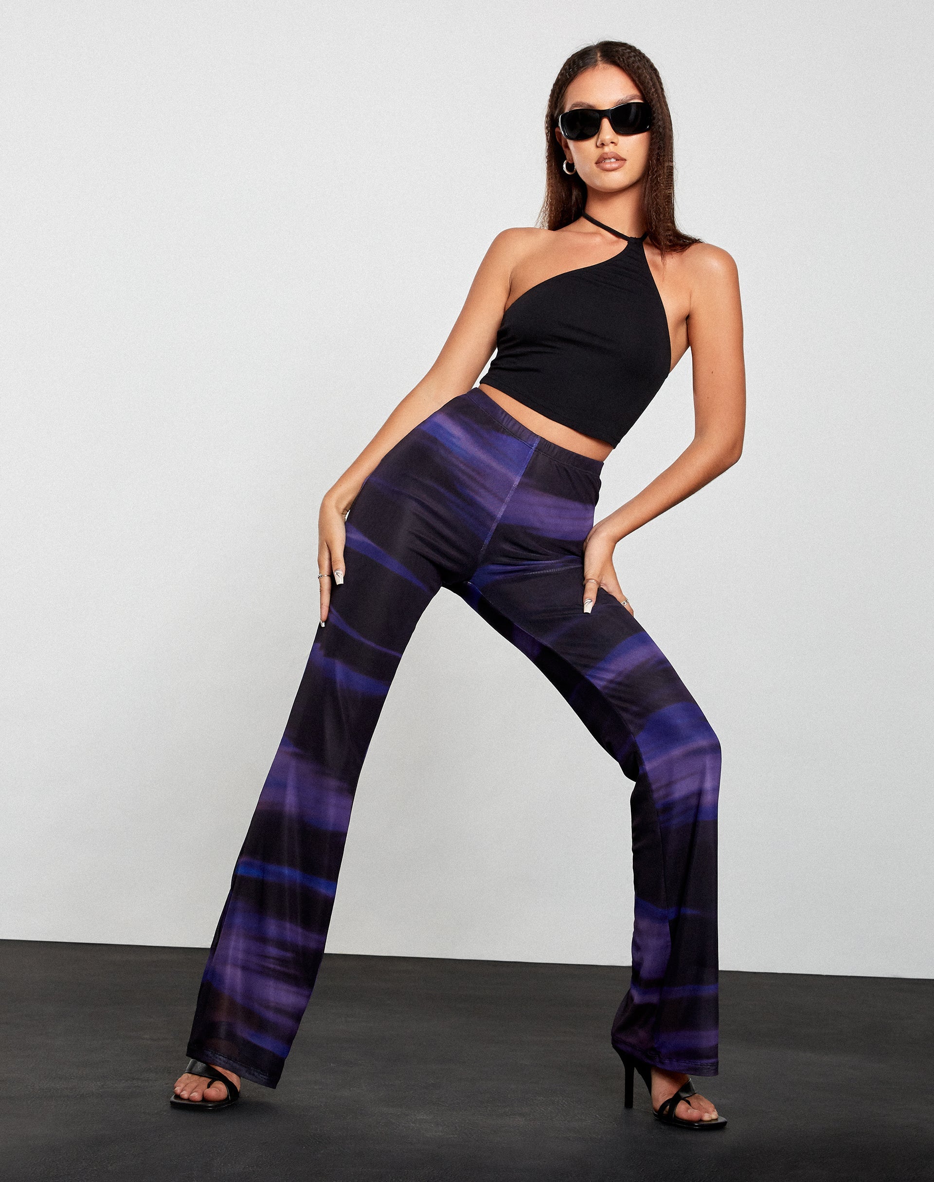 Immagine di Ford Crop Top in Lycra Nero