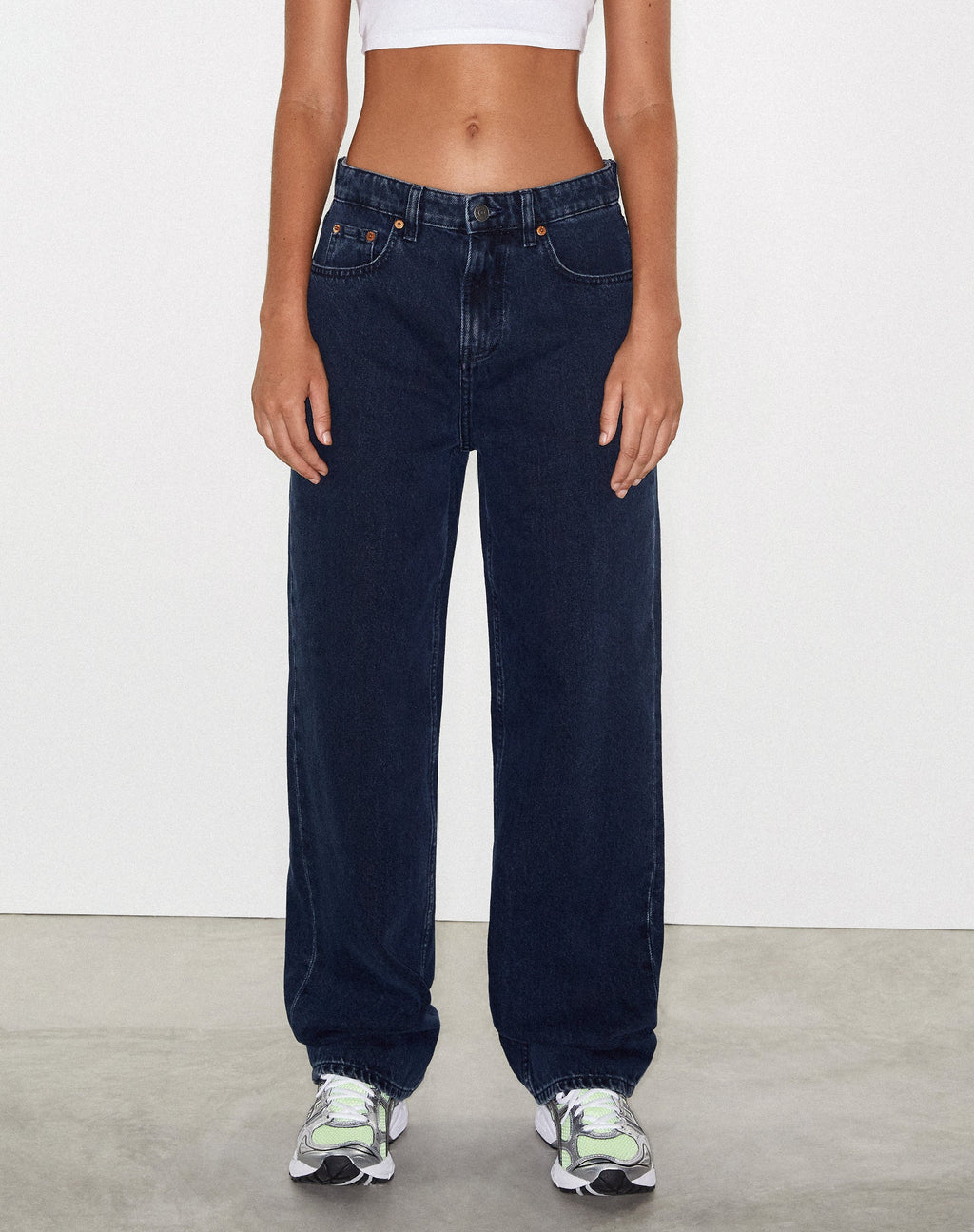 Jeans Parallel in blu e nero