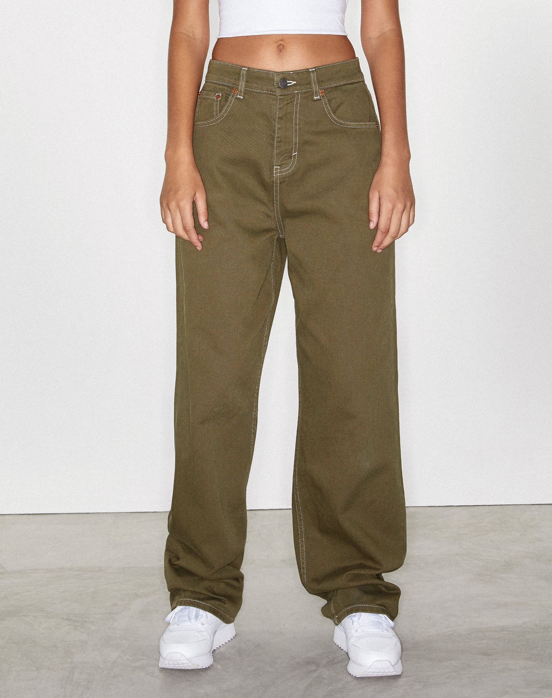 Immagine di Parallel Jeans in verde militare
