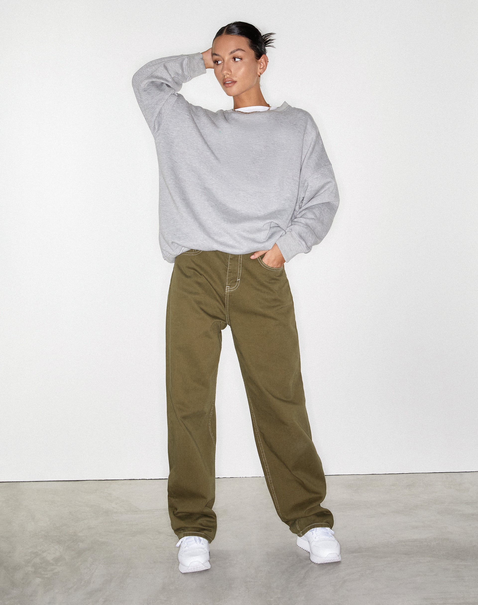 Immagine di Parallel Jeans in verde militare