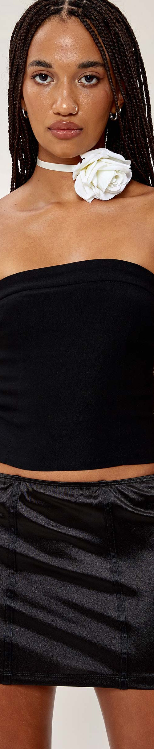 Immagine di Imami Mini Gonna in Raso Nero