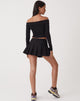immagine di MOTEL X OLIVIA NEILL Casini Gonna a pieghe in nero sartoriale
