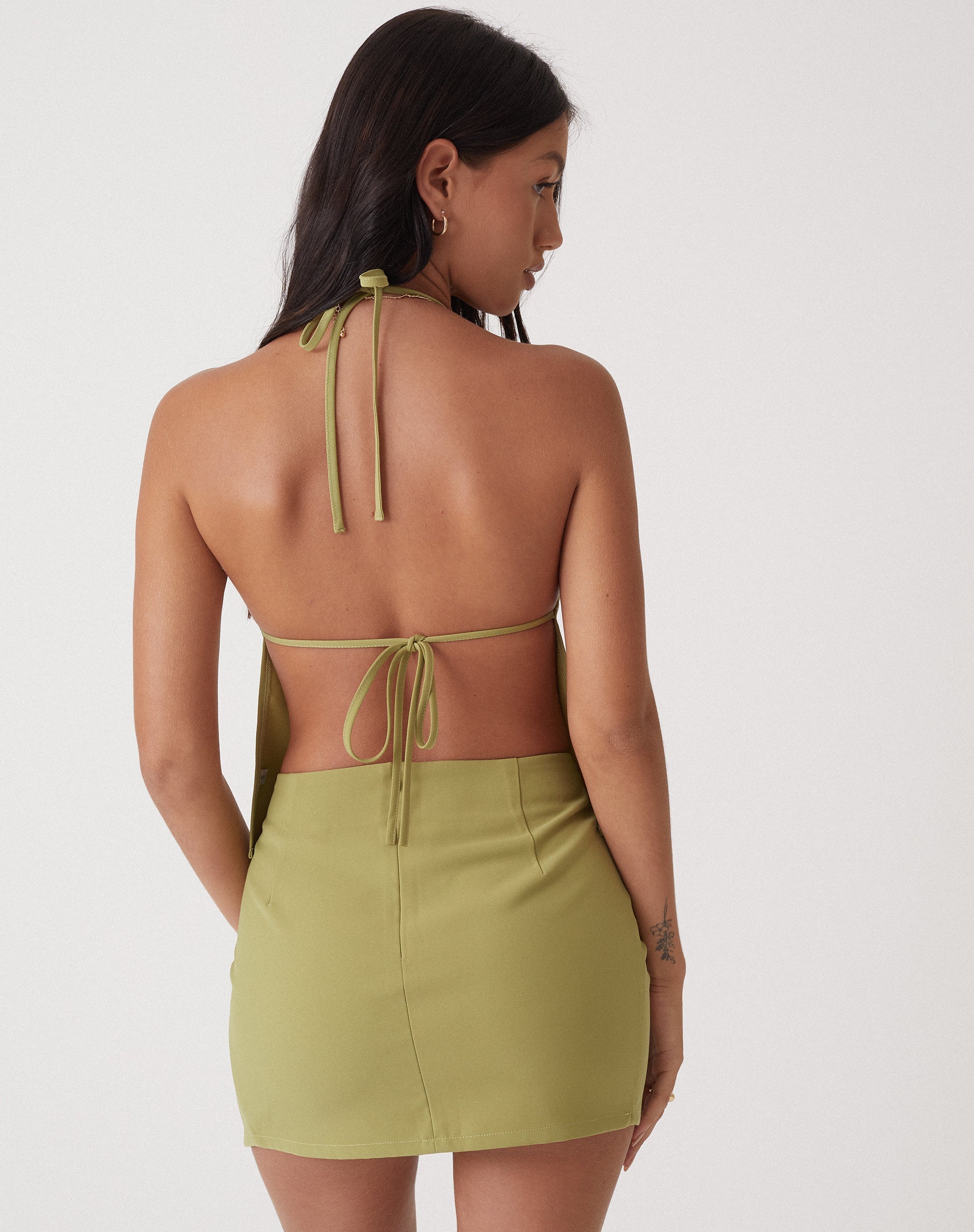Immagine di MOTEL X OLIVIA NEILL Gonna Pelma in verde sartoriale