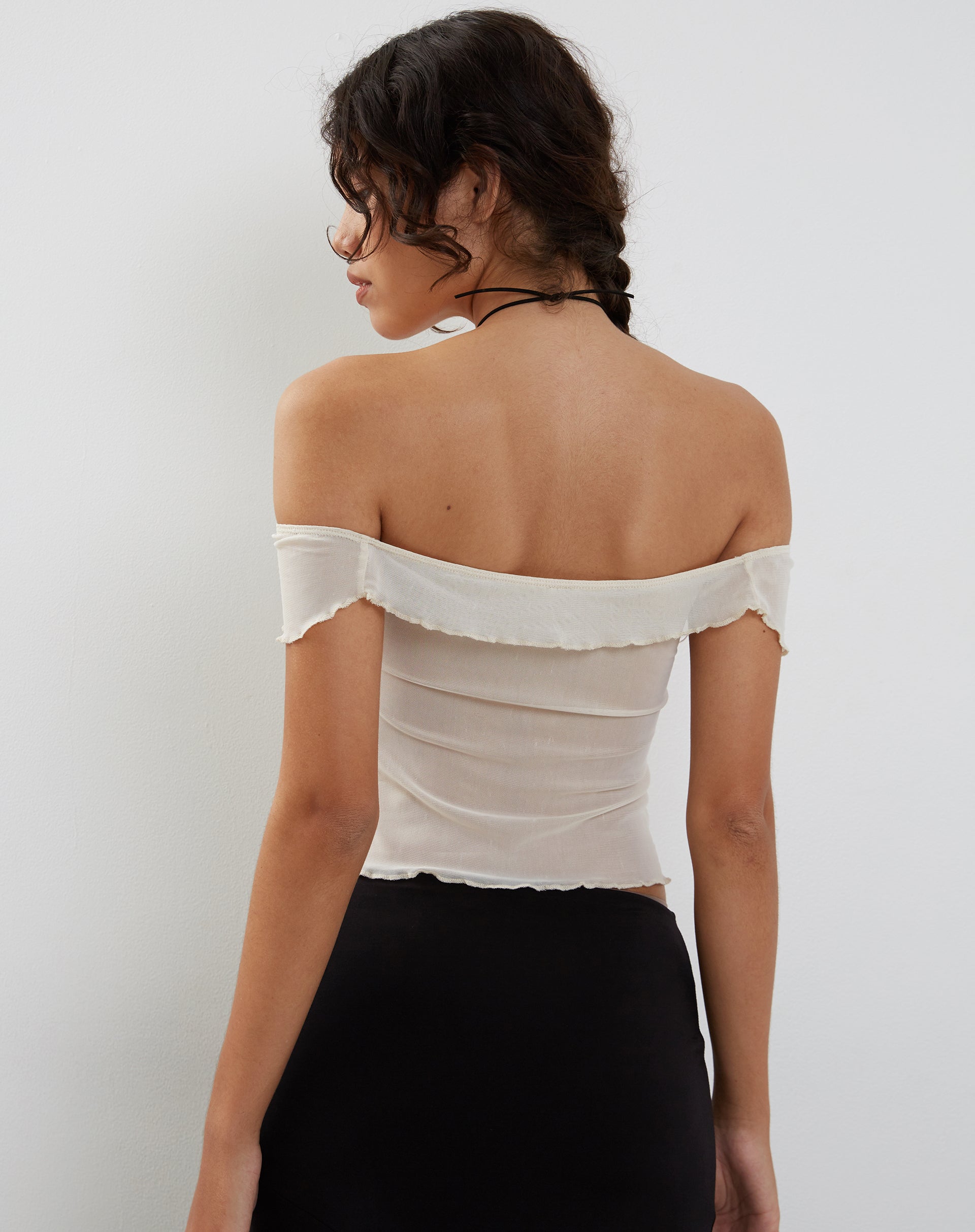 Immagine di Nabil Bardot Top in rete crema