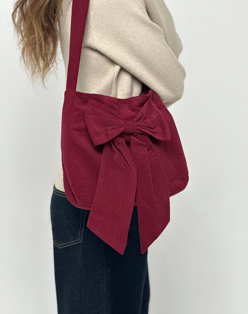Borsa Nagi in Babycord Maroon