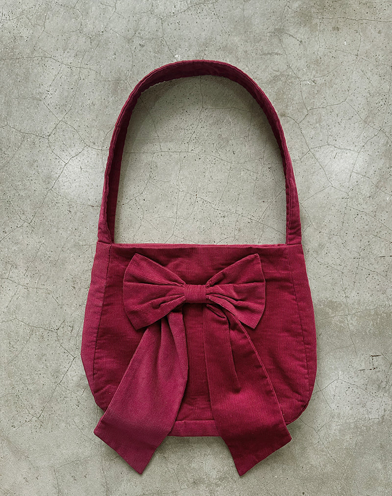 Borsa Nagi in Babycord Maroon