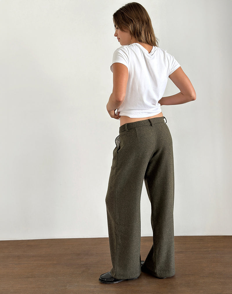 Immagine di Nailaka - Pantaloni sartoriali in Taupe Scuro