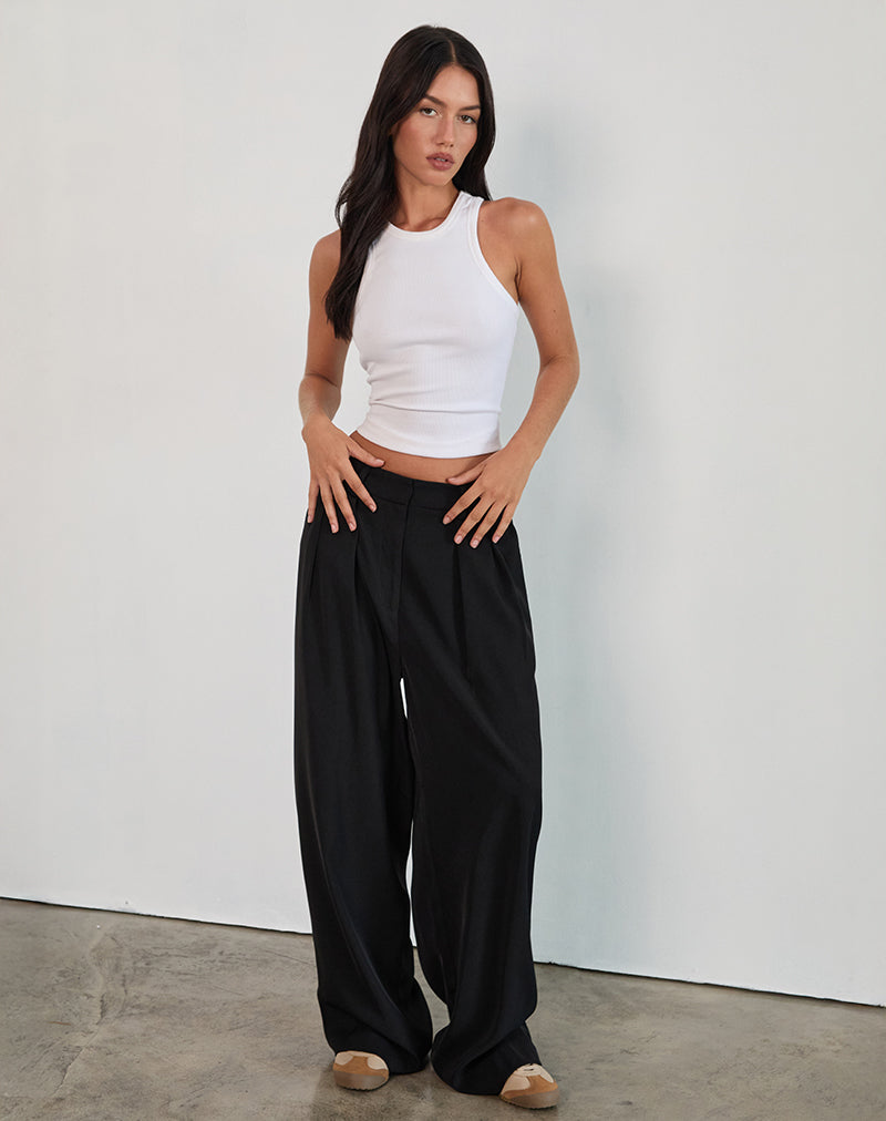 Immagine di Nala Pantalone plissettato in nero sartoriale