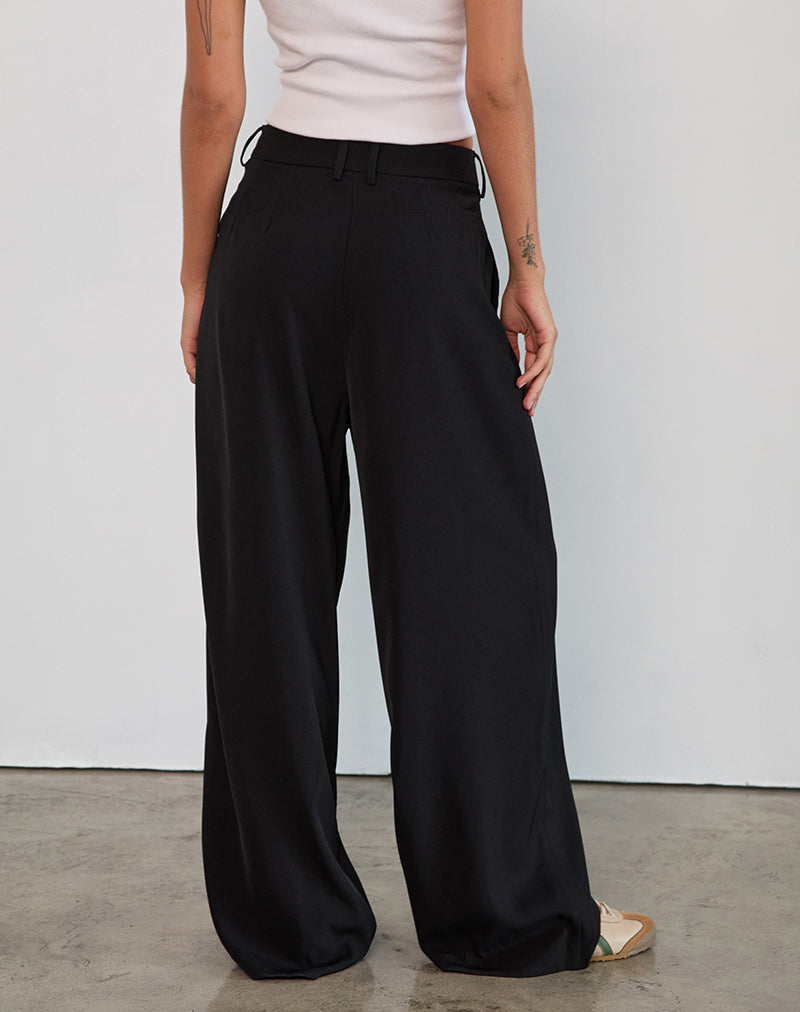 Immagine di Nala Pantalone plissettato in nero sartoriale