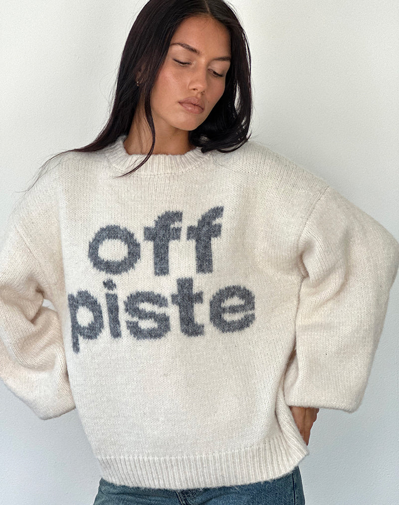 Immagine di Namari Jumper in Off Piste Stampa Avorio