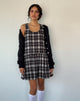 Immagine di Namaya Midi Dress in nero bianco check