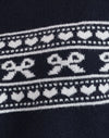 Gilet con fiocco Fairisle