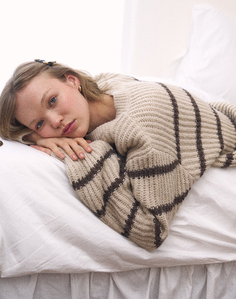 Immagine di Namirta Jumper in Mono Stripe Oat