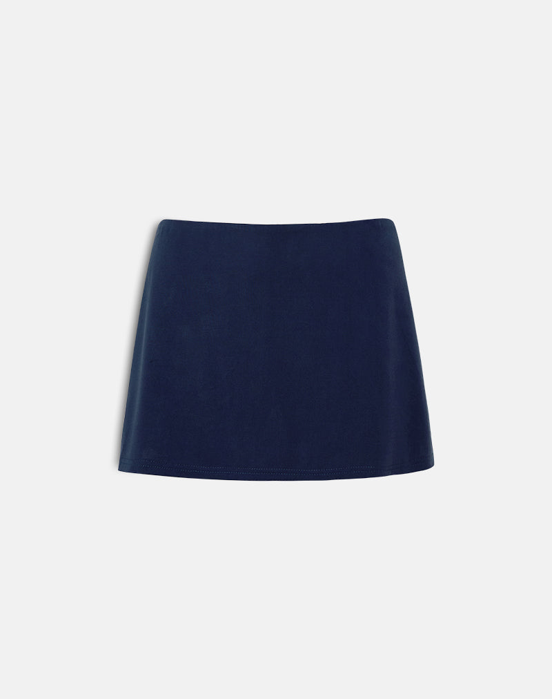Immagine di Namya Mini Skort in Cupro Navy
