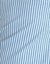 Popeline blu a righe verticali piccole
