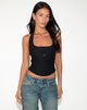 Immagine di Nasya Halter Top in Nero Sartoriale