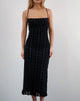 Immagine di Nateda Dress in Tonal Check Flock Nero