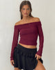 Immagine di Nauri Mesh Bardot Top in marrone