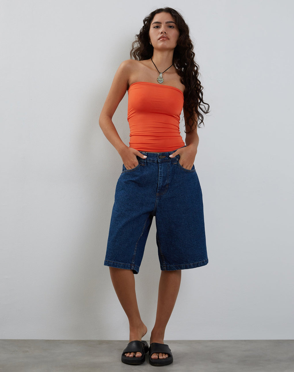 Top a fascia Neave Slinky in arancione