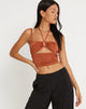 immagine di Neetu Crop Top in cioccolato