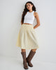 Immagine di Neleta Midi Skirt in Popeline Lemon