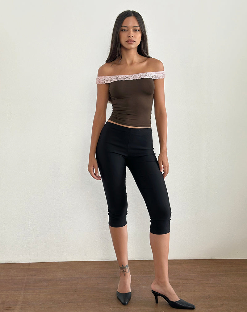 Immagine di Nesel Top in pizzo marrone Slinky Pink