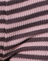 Maglia a righe rosa e marrone