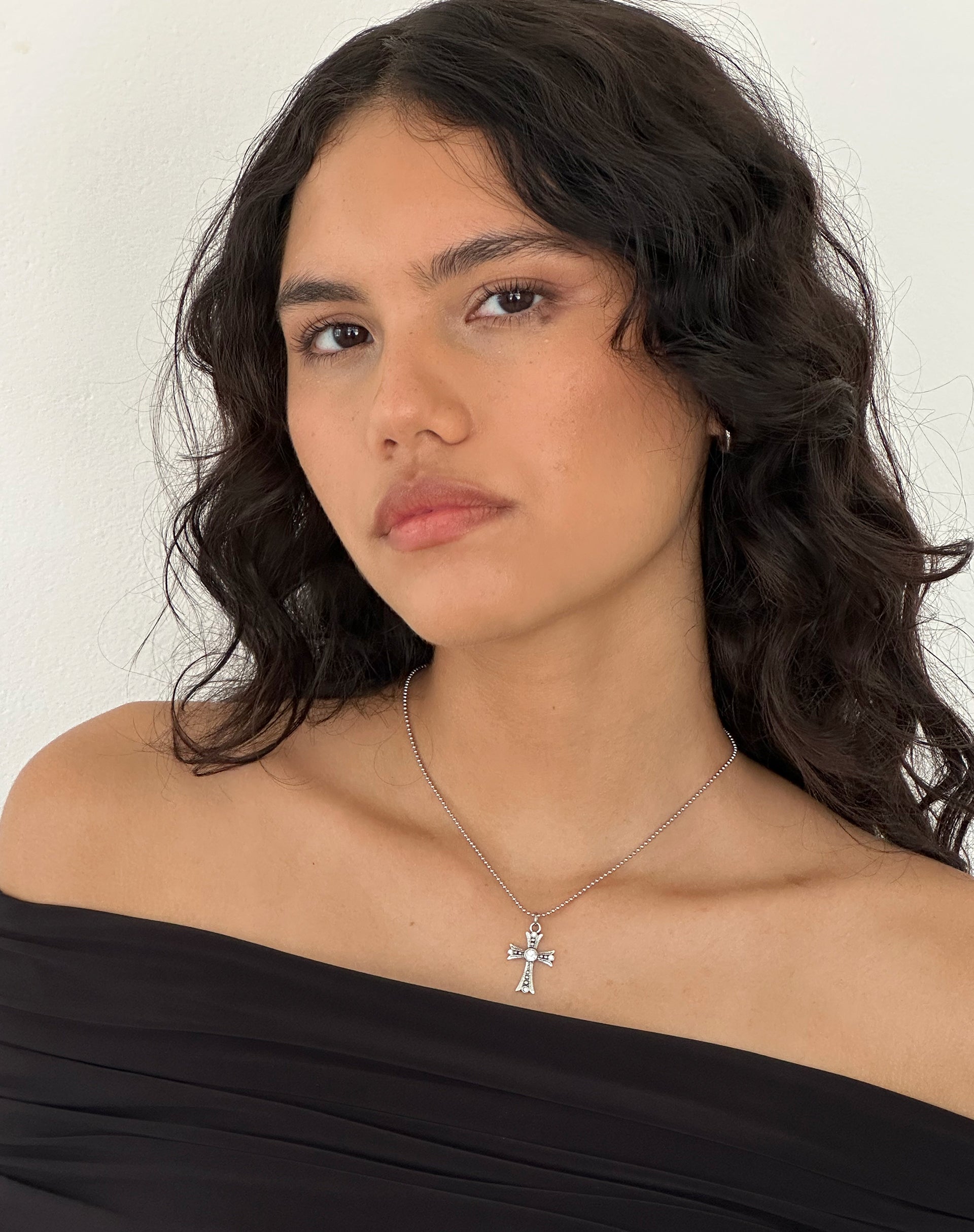 Immagine di Niki Collana a croce in argento di Gemini Jewels