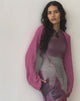 Immagine di Nobila Shrug Top in Raspberry