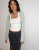 Immagine di Nobila Shrug Top in Sage Textured Crochet