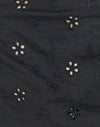 Broderie a fiori nero