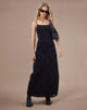 immagine di Nodu Maxi Dress in Dainty Floral Flock nero