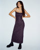 immagine di Norila Maxi Dress in Dark Ditsy Rose Nero