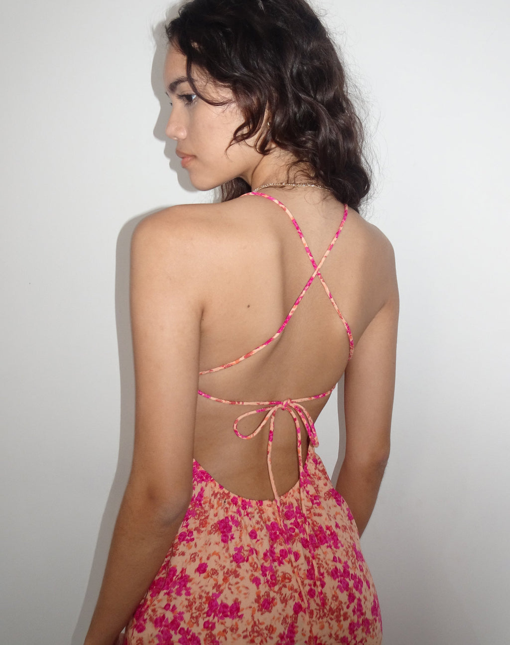 Nosita - Vestito midi in Wild Dark Flower Cantalupo