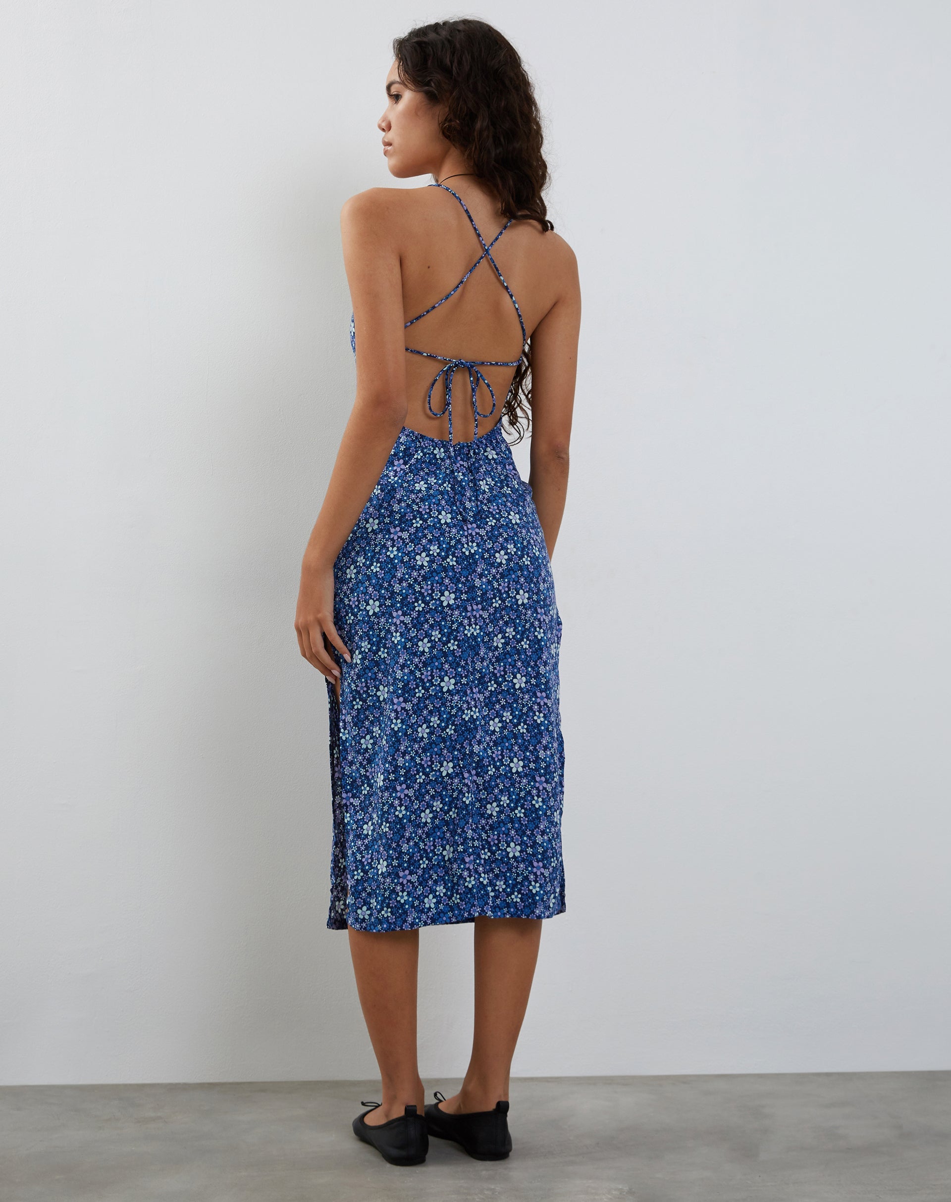 Immagine di Nosita Midi Dress in blu retrò