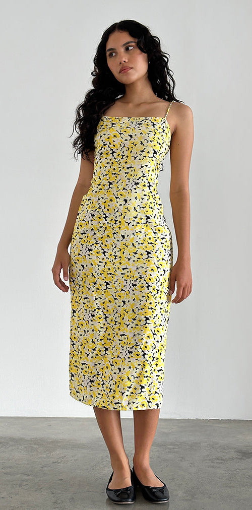 Immagine di Nosita Midi Dress in Sunflower Pop Yellow