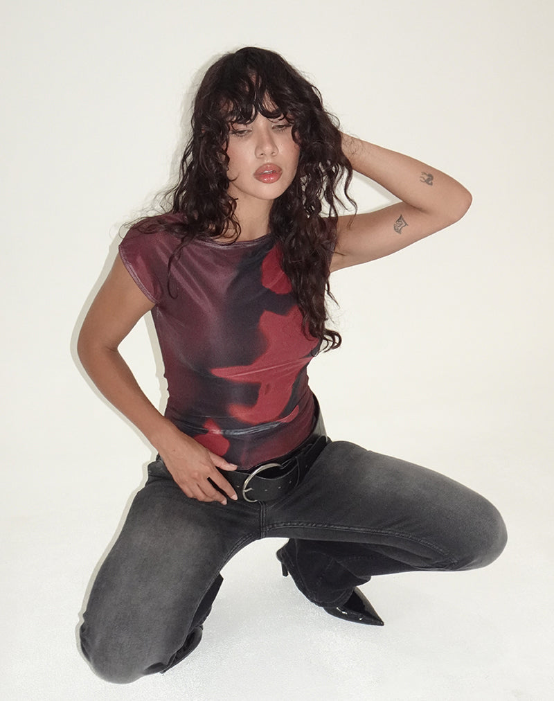 Top Nova in Digi Flower Red