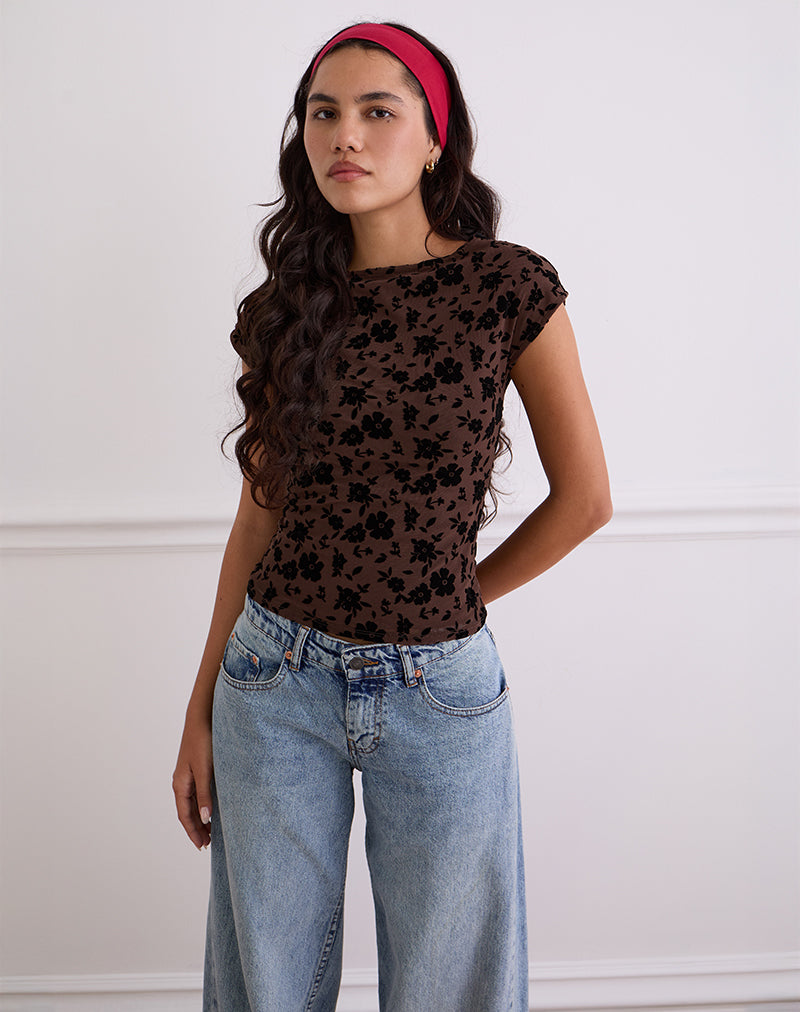 Top Nova in Garden Floral Brown