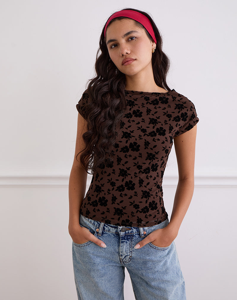 Immagine di Nova Top in Garden Floral Brown